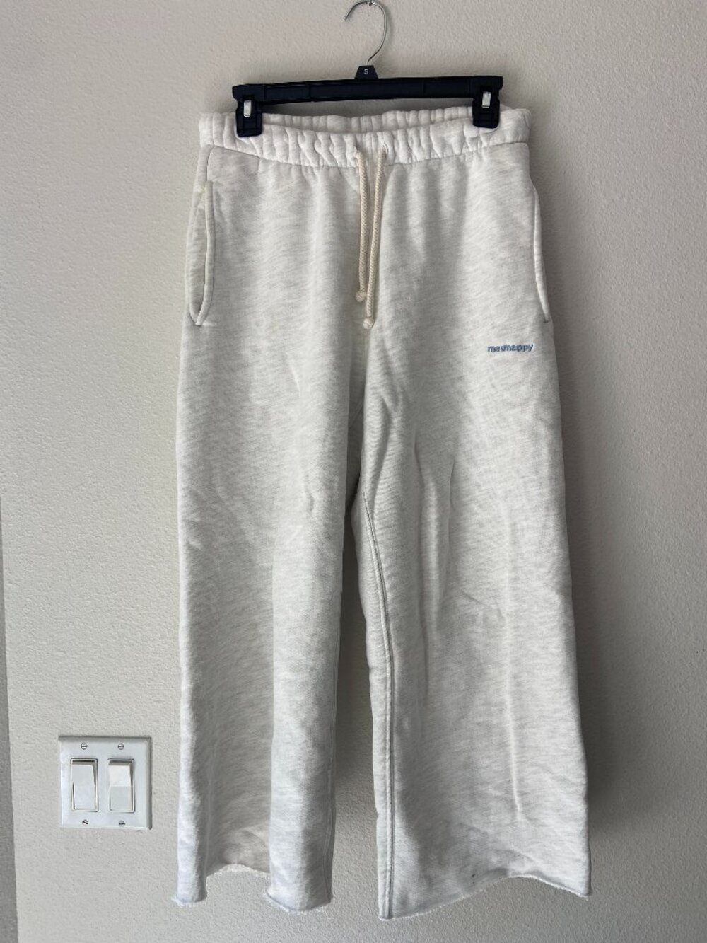 MADHAPPY STRAIGHT LEG CROP PANTS HEAVY WEIGHT SZ XS
